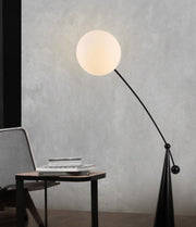Opal Arc Floor Lamp-DWHOME
