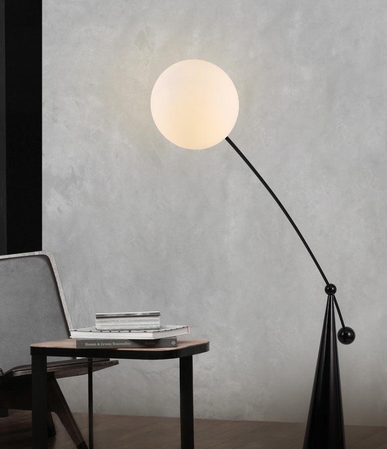Opal Arc Floor Lamp-DWHOME