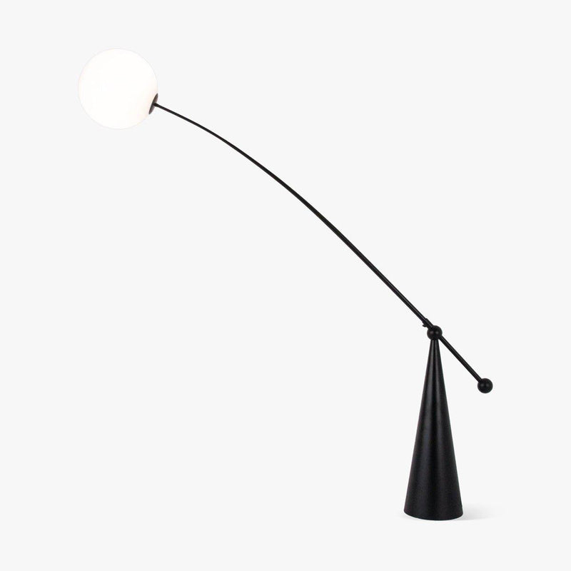 Opal Arc Floor Lamp-DWHOME