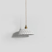 Openwork Ceramic Pendant Swag Light-DWHOME