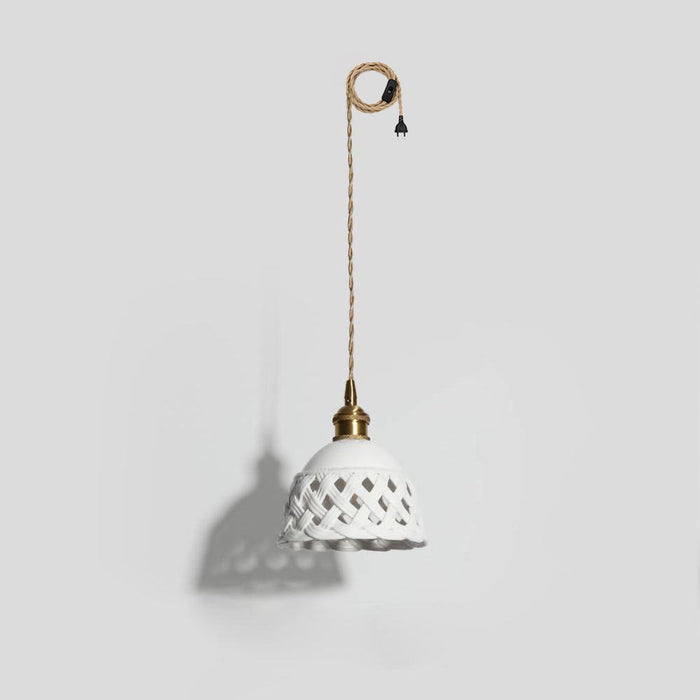 Miira Brass Pendant Swag Light