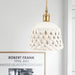 Openwork Ceramic Pendant Lamp-DWHOME