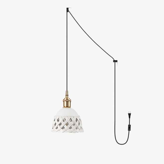 Miira Brass Pendant Swag Light