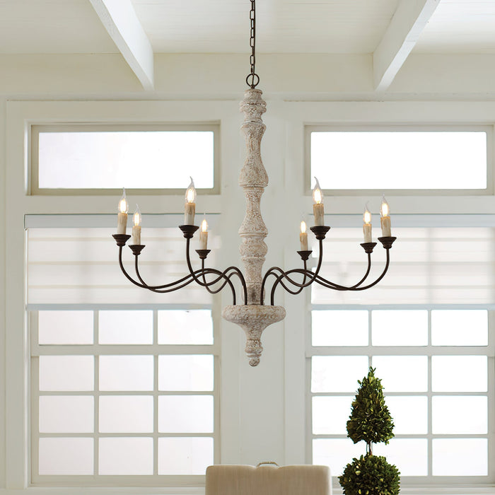 Ophelia 8-Light Candle Chandelier-DWHOME