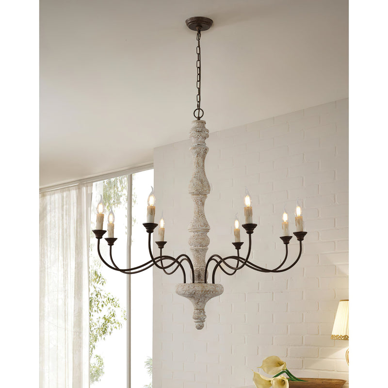 Ophelia 8-Light Candle Chandelier-DWHOME