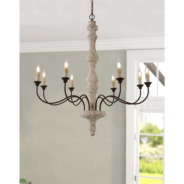 Ophelia 8-Light Candle Chandelier-DWHOME