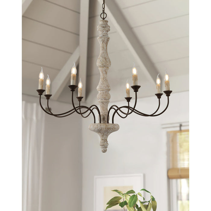 Ophelia 8-Light Candle Chandelier-DWHOME