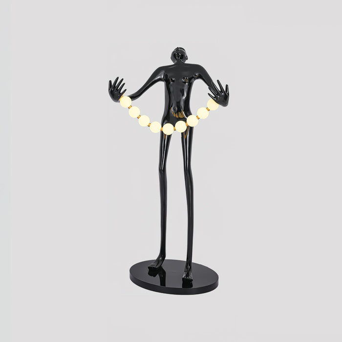 Orb Juggler Sculpture Floor Lamp.