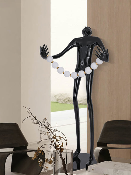 Orb Juggler Sculpture Floor Lamp.