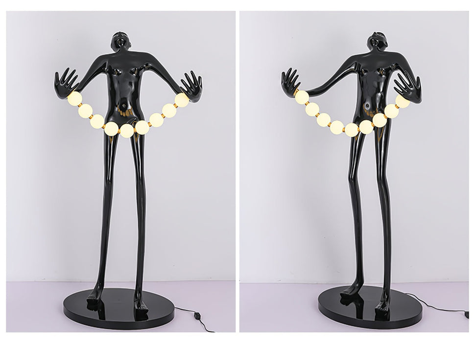 Orb Juggler Sculpture Floor Lamp.