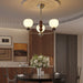 Orb Walnut Chandelier-DWHOME
