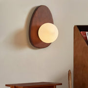 Orba Walnut Wall Lamp-DWHOME