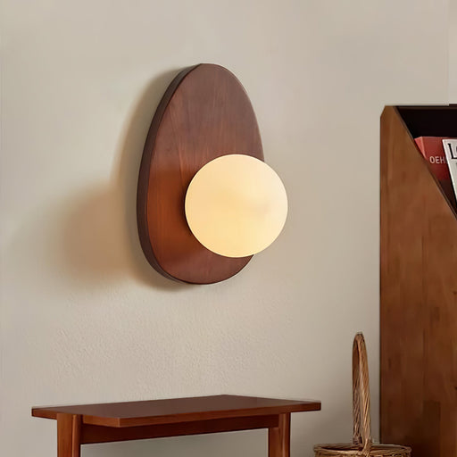 Orba Walnut Wall Lamp-DWHOME