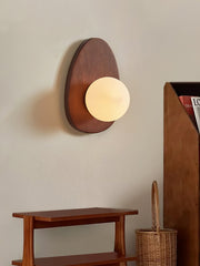 Orba Walnut Wall Lamp-DWHOME