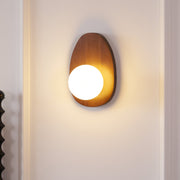 Orba Walnut Plug-in Wall Lamp-DWHOME