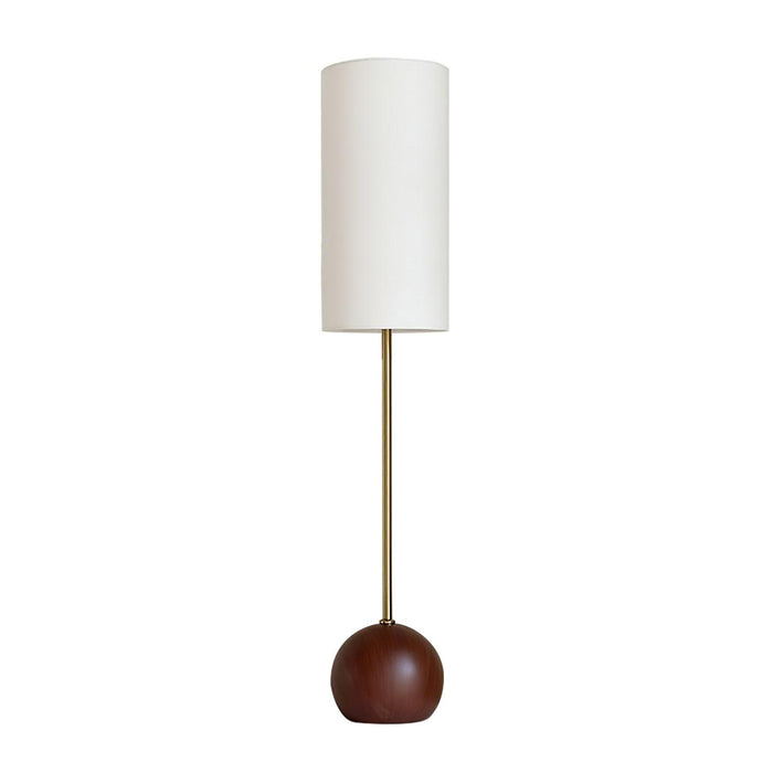 Orbis Wooden Sphere Floor Lamp.