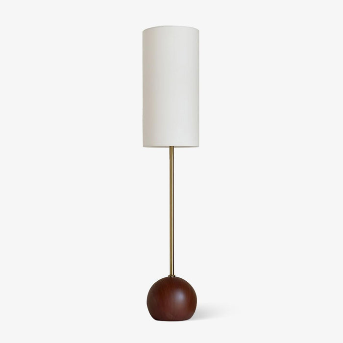 Orbis Wooden Sphere Floor Lamp.