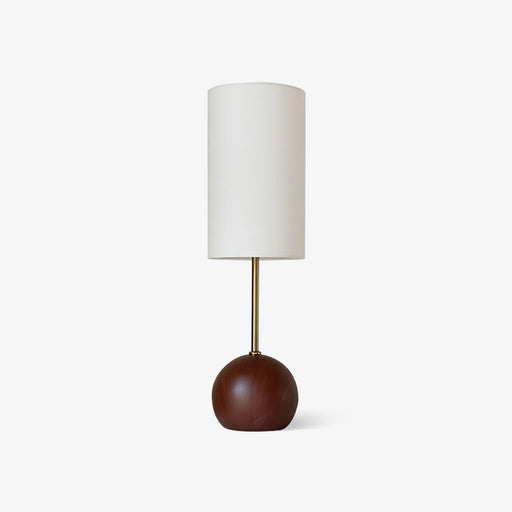Orbis Wooden Sphere Table Lamp-DWHOME