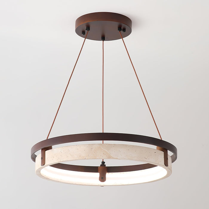 Orbit Travertine Pendant Light-DWHOME