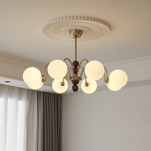 Orbital Curve Chandelier-DWHOME