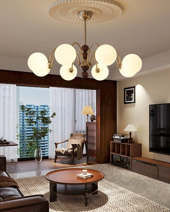 Orbital Curve Chandelier-DWHOME