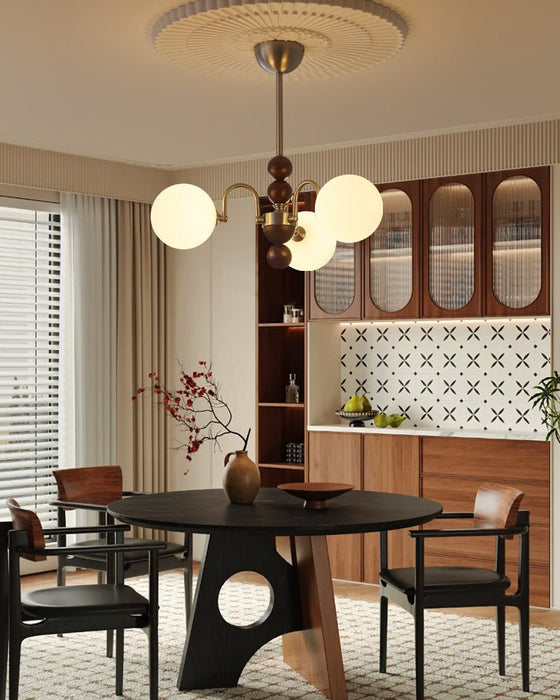Orbital Curve Chandelier-DWHOME