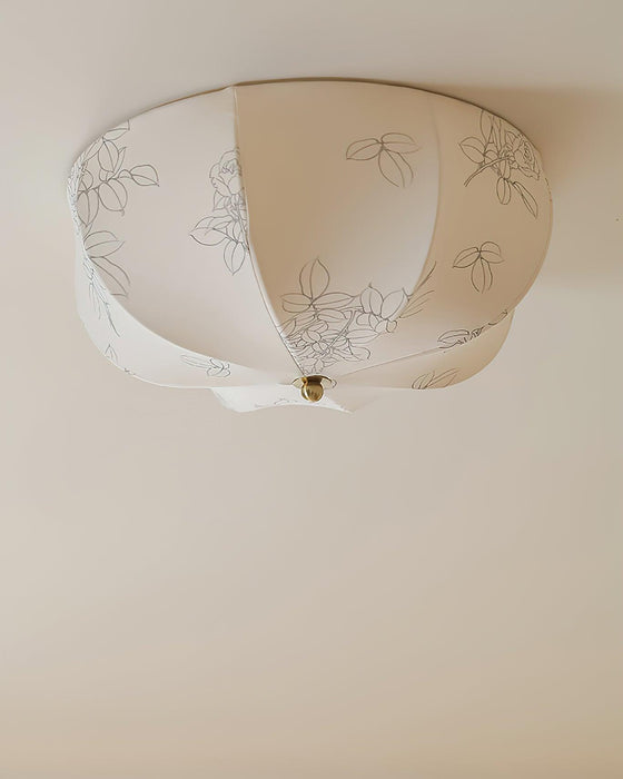 Orchid Fabric Ceiling Lamp.