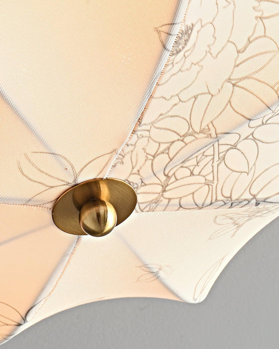 Orchid Fabric Ceiling Lamp.