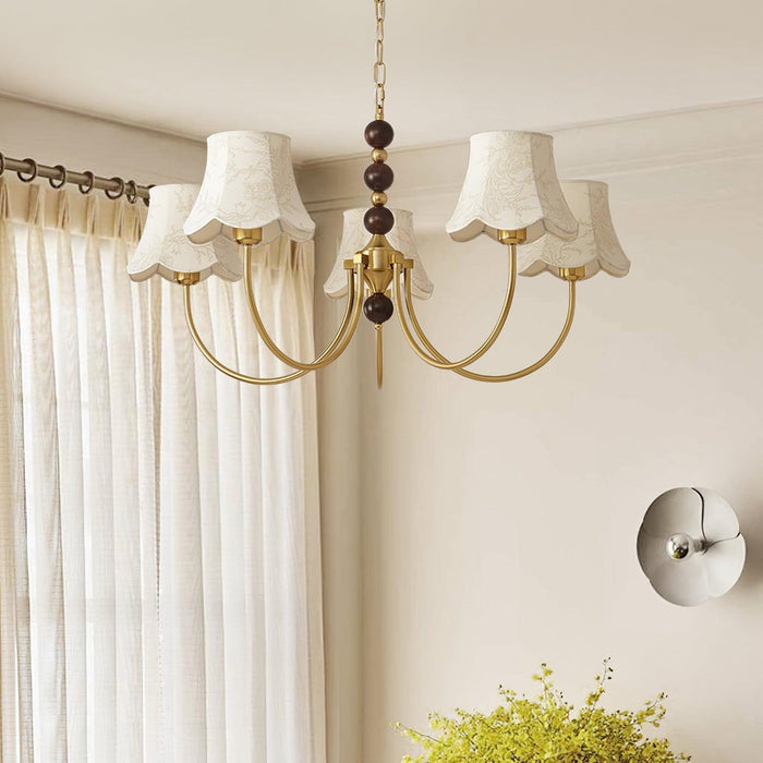 Orchid Fabric Chandelier-DWHOME