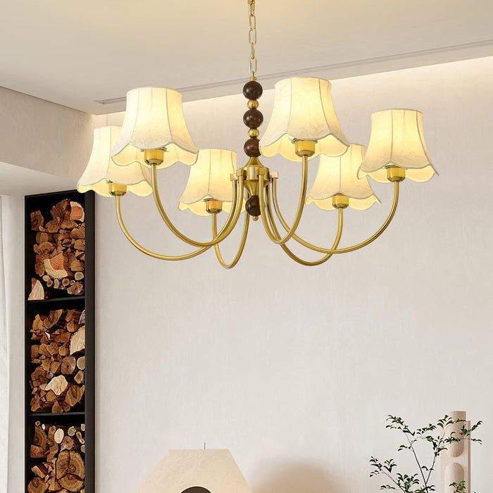 Orchid Fabric Chandelier-DWHOME
