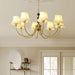 Orchid Fabric Chandelier-DWHOME
