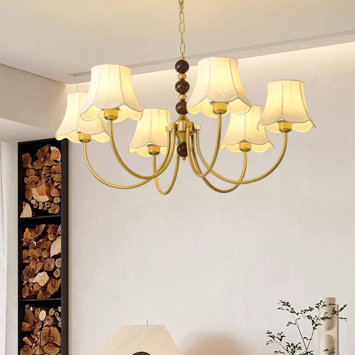 Orchid Fabric Chandelier-DWHOME