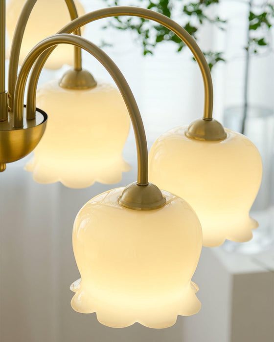 Orchids Brass Chandelier - DWHOME