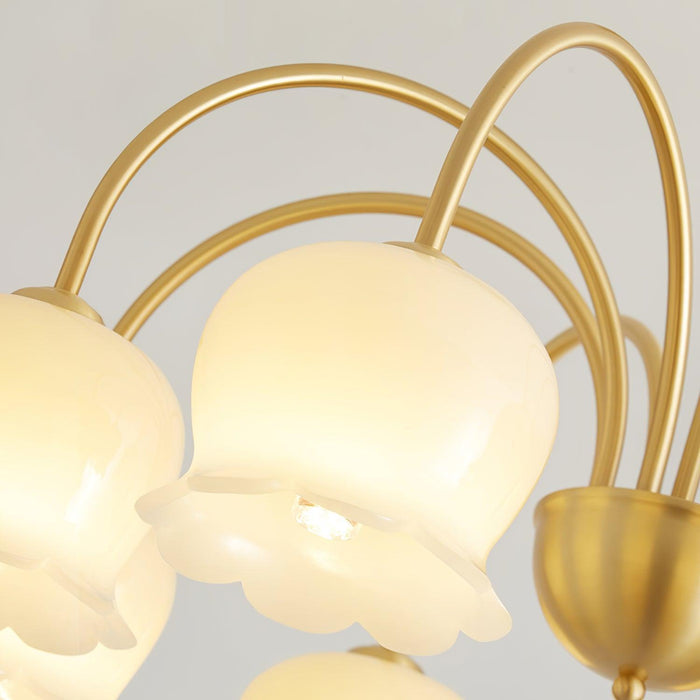 Orchids Brass Chandelier - DWHOME