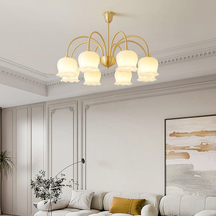 Orchids Brass Chandelier - DWHOME