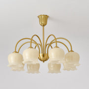 Orchids Brass Chandelier-DWHOME