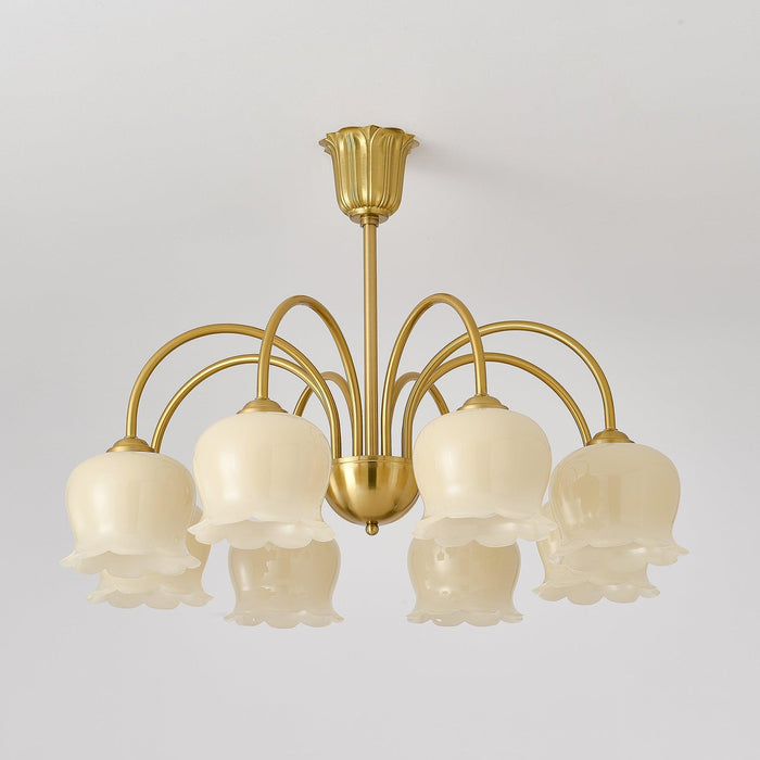 Orchids Brass Chandelier - DWHOME