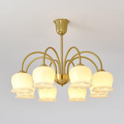 Orchids Brass Chandelier-DWHOME