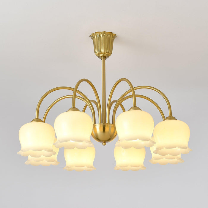 Orchids Brass Chandelier - DWHOME