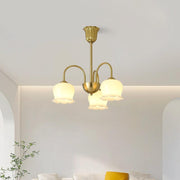 Orchids Brass Chandelier-DWHOME