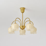 Orchids Brass Chandelier-DWHOME