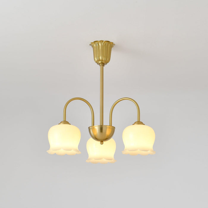 Orchids Brass Chandelier - DWHOME