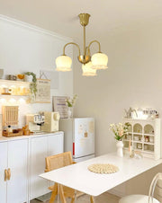 Orchids Brass Chandelier-DWHOME