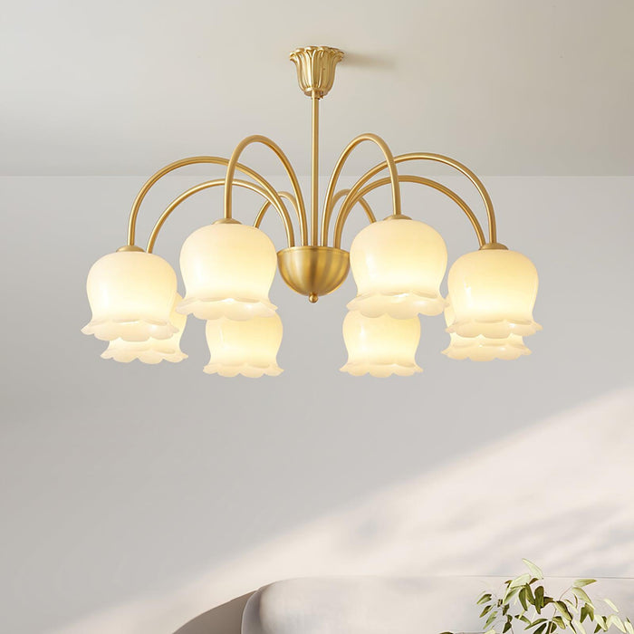 Orchids Brass Chandelier - DWHOME