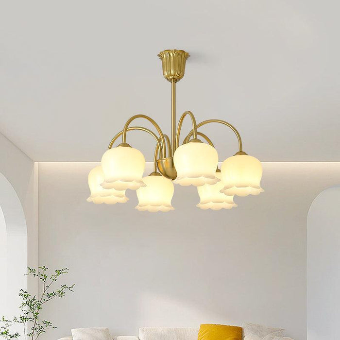 Orchids Brass Chandelier - DWHOME