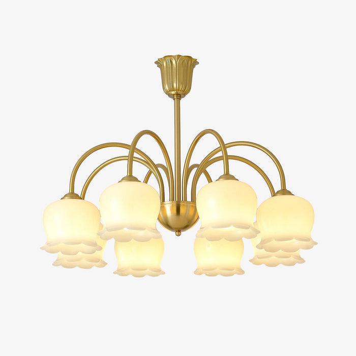 Orchids Brass Chandelier - DWHOME