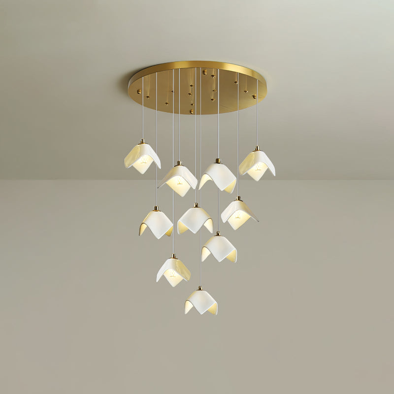 Orlani Cascade Stairs Chandelier-DWHOME
