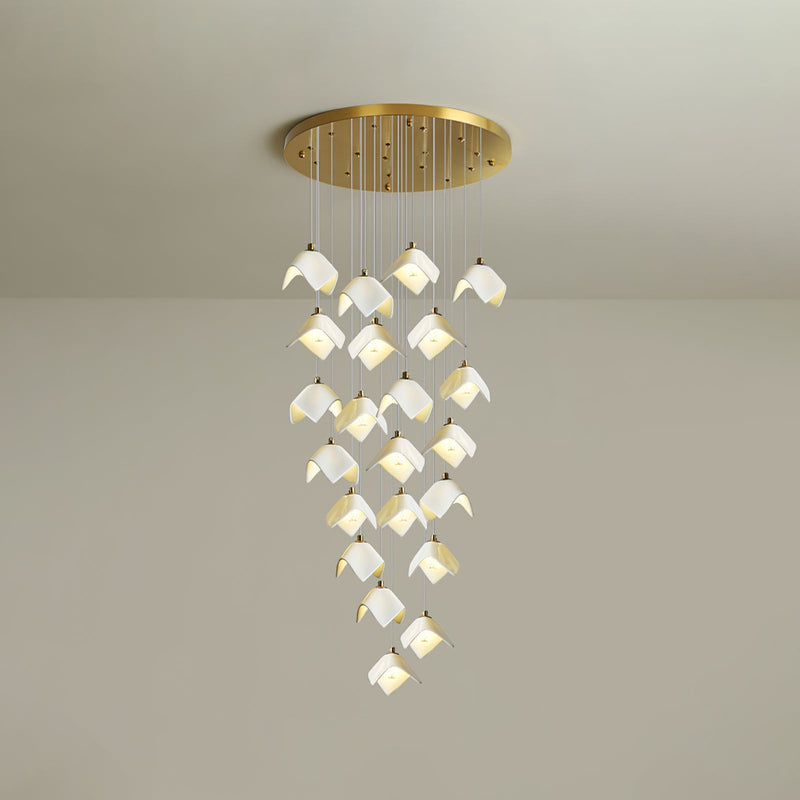 Orlani Cascade Stairs Chandelier-DWHOME