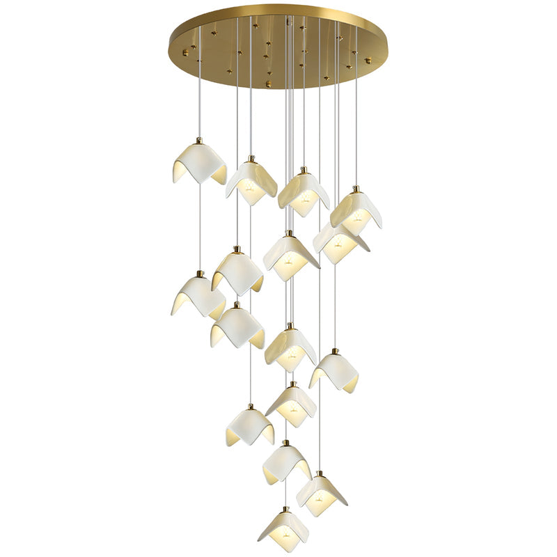 Orlani Cascade Stairs Chandelier-DWHOME