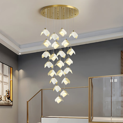 Orlani Cascade Stairs Chandelier-DWHOME
